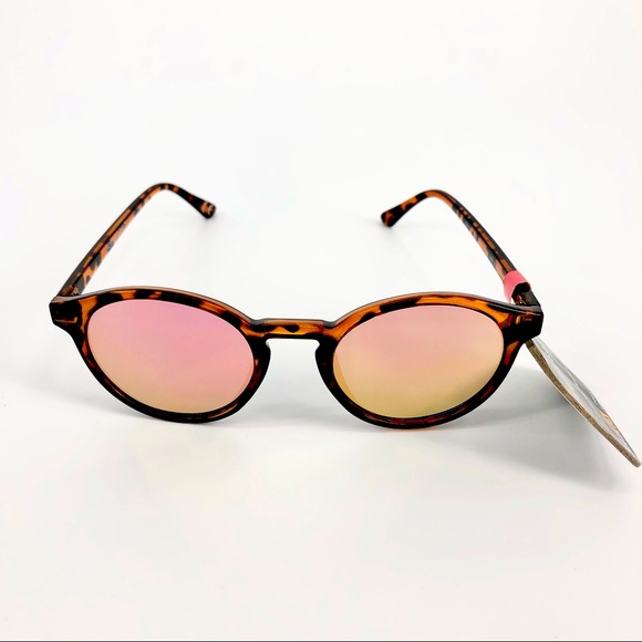 Foster Grant Accessories - Foster Grant Women’s Tortoise Shell Circular Reflective Sunglasses